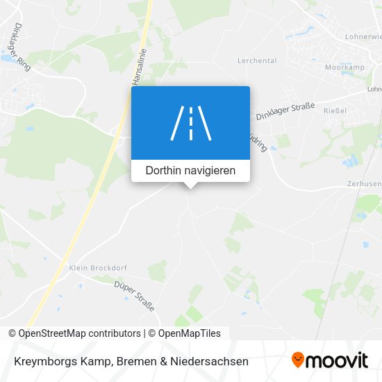 Kreymborgs Kamp Karte