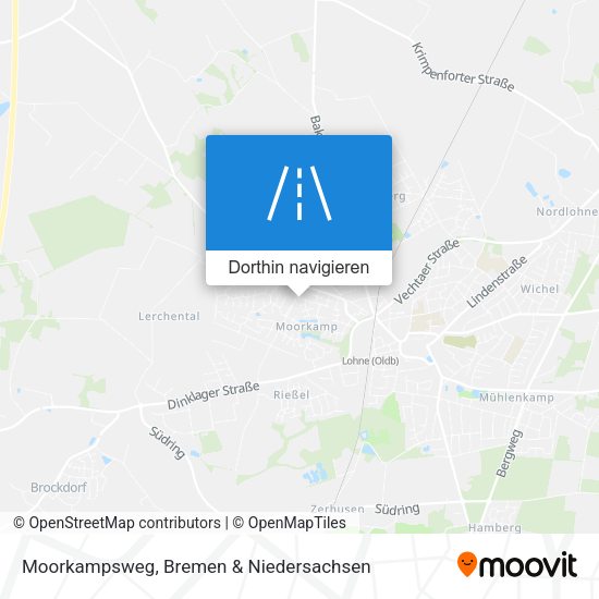 Moorkampsweg Karte