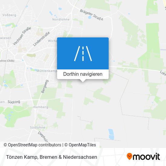 Tönzen Kamp Karte