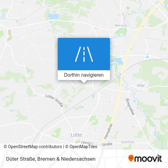 Düter Straße Karte