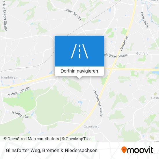 Glinsforter Weg Karte