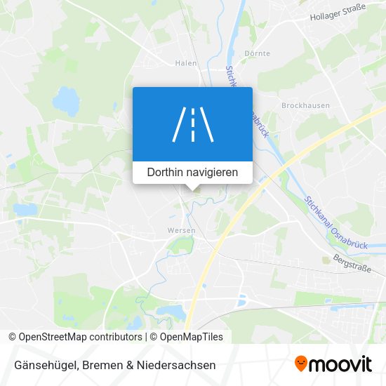 Gänsehügel Karte