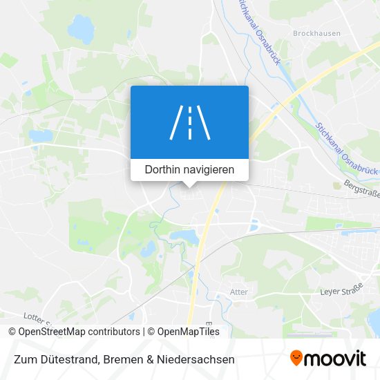 Zum Dütestrand Karte