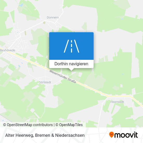 Alter Heerweg Karte