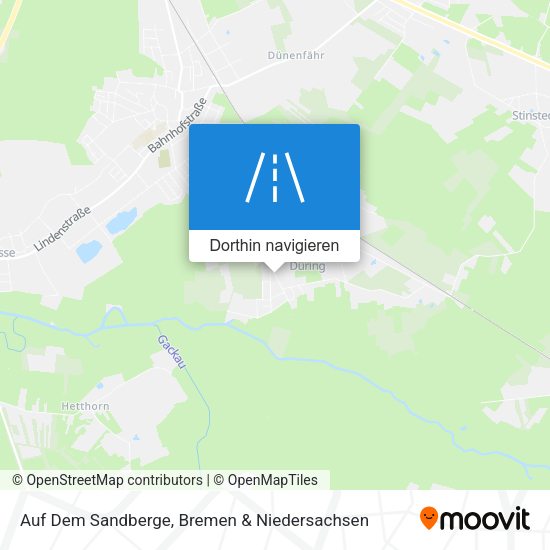 Auf Dem Sandberge Karte
