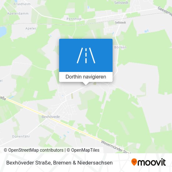 Bexhöveder Straße Karte