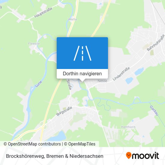 Brockshörenweg Karte