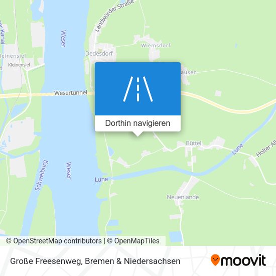 Große Freesenweg Karte