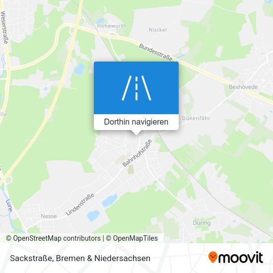 Sackstraße Karte