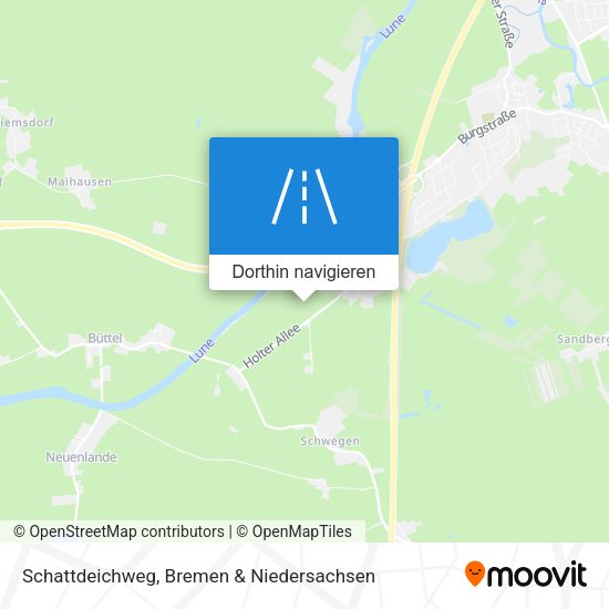 Schattdeichweg Karte