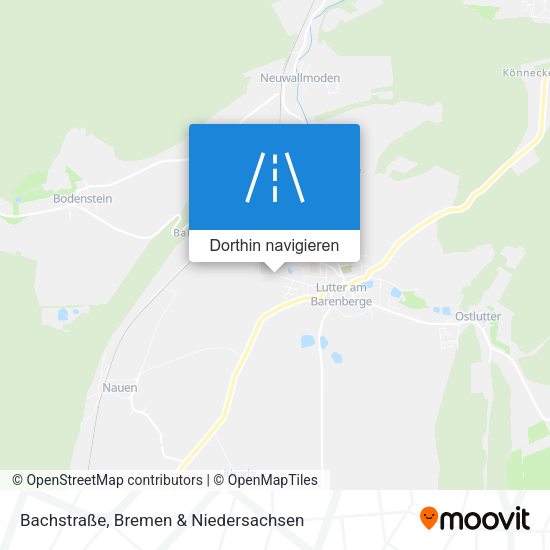 Bachstraße Karte