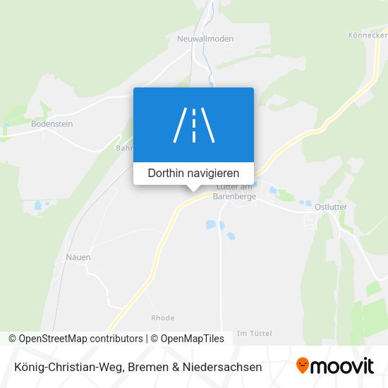 König-Christian-Weg Karte