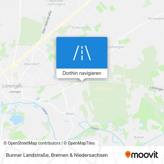 Bunner Landstraße Karte