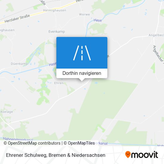Ehrener Schulweg Karte