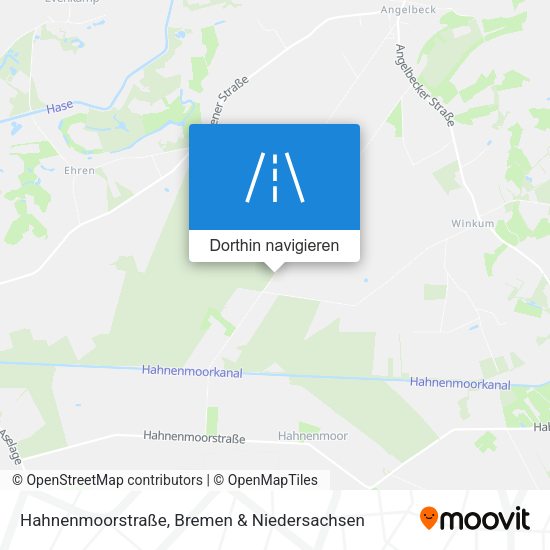 Hahnenmoorstraße Karte