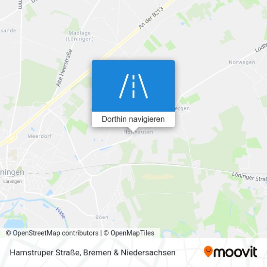 Hamstruper Straße Karte
