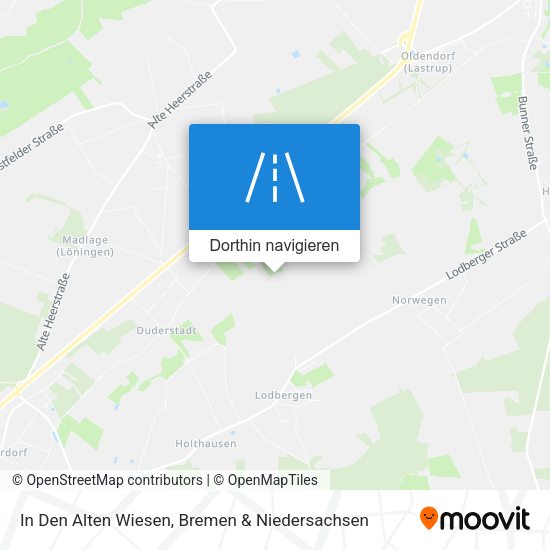 In Den Alten Wiesen Karte