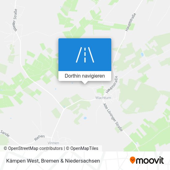 Kämpen West Karte