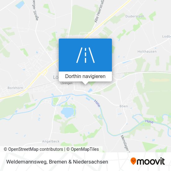 Weldemannsweg Karte
