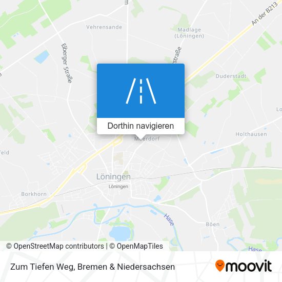 Zum Tiefen Weg Karte