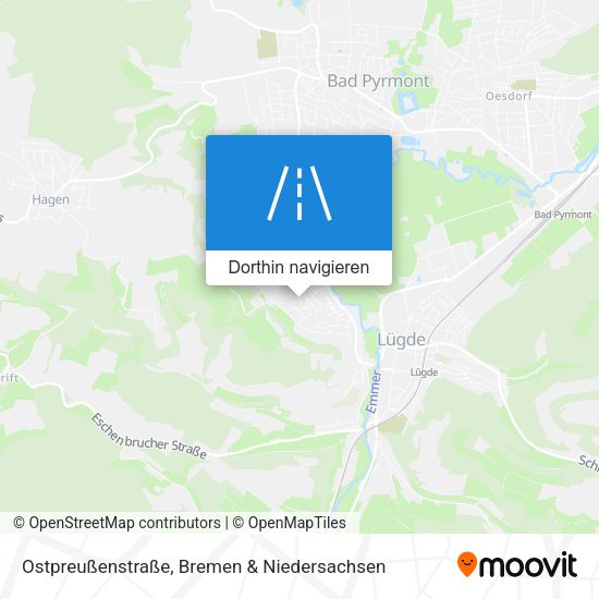 Ostpreußenstraße Karte