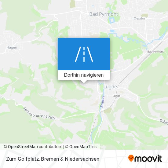 Zum Golfplatz Karte