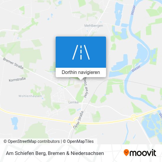 Am Schiefen Berg Karte