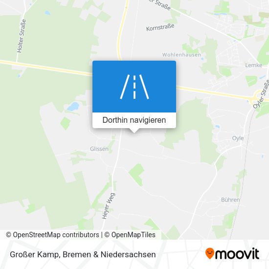 Großer Kamp Karte