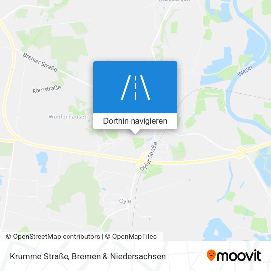 Krumme Straße Karte