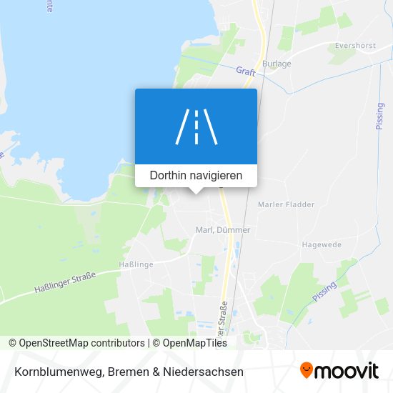 Kornblumenweg Karte