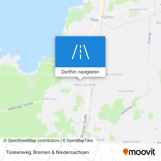 Tüskenweg Karte