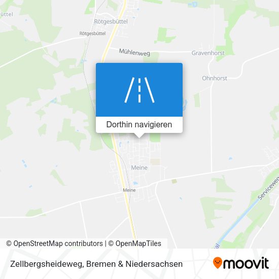 Zellbergsheideweg Karte