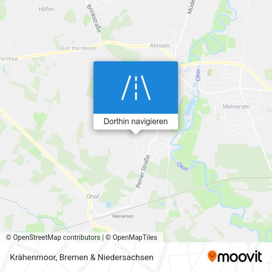 Krähenmoor Karte