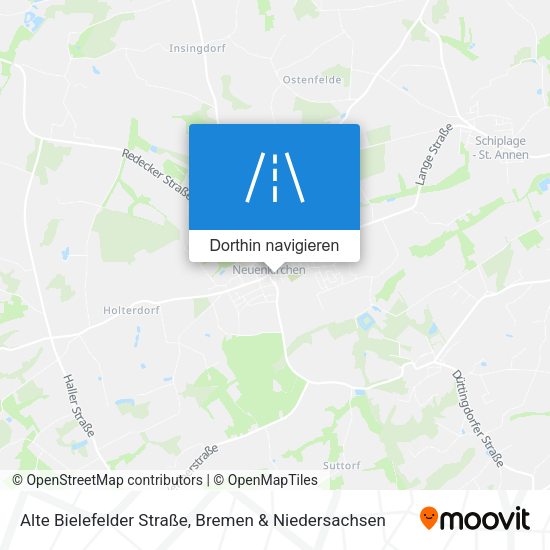 Alte Bielefelder Straße Karte