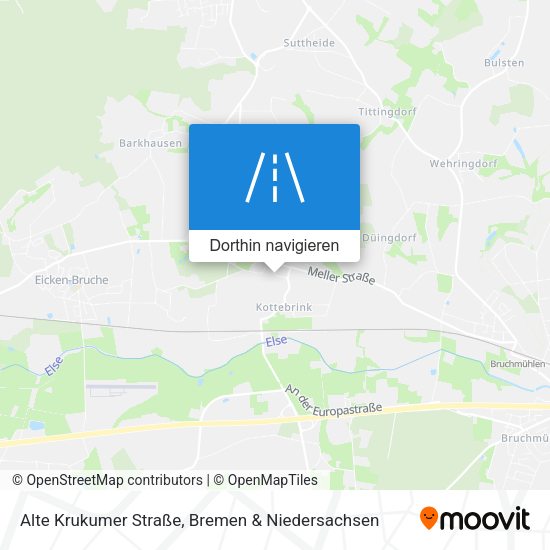 Alte Krukumer Straße Karte