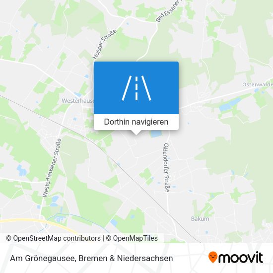 Am Grönegausee Karte