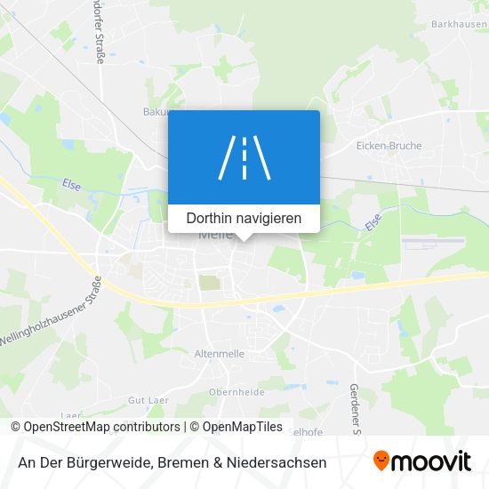 An Der Bürgerweide Karte