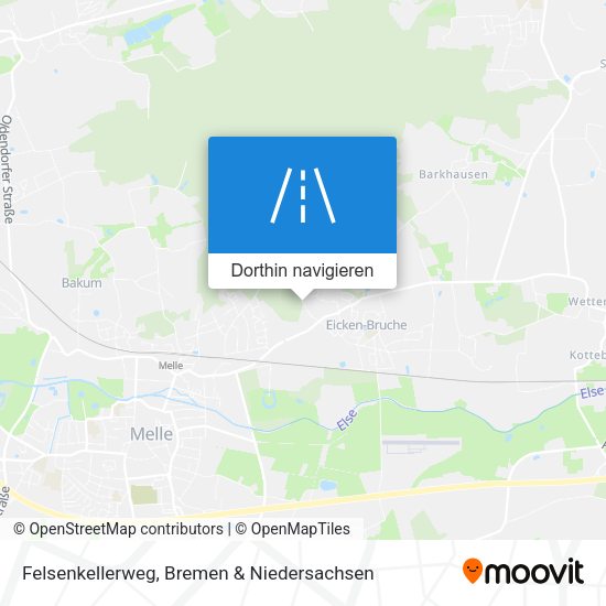 Felsenkellerweg Karte