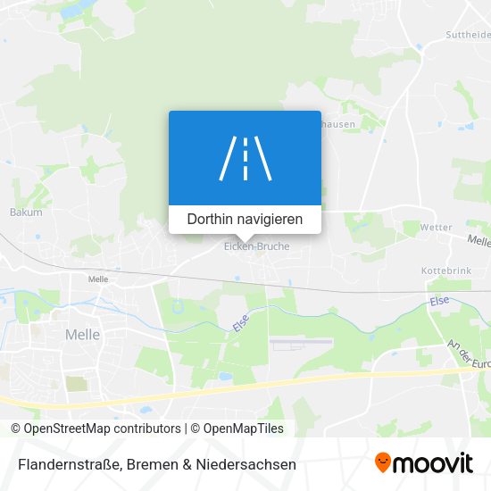 Flandernstraße Karte