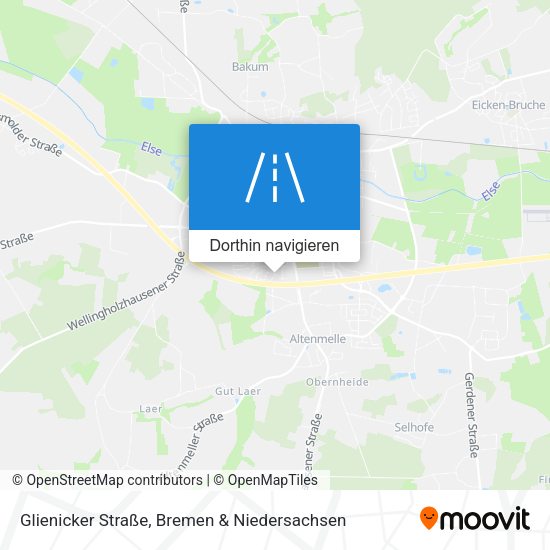 Glienicker Straße Karte