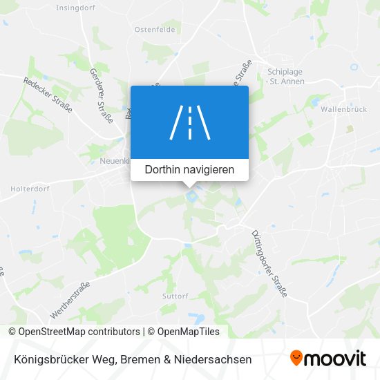 Königsbrücker Weg Karte