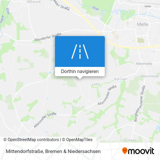 Mittendorfstraße Karte