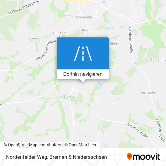 Nordenfelder Weg Karte