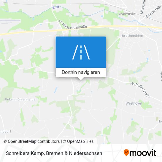 Schreibers Kamp Karte