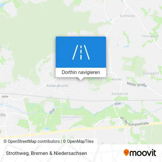Strothweg Karte