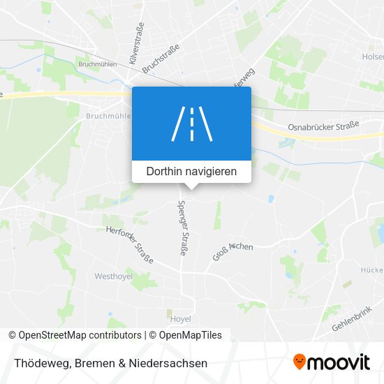 Thödeweg Karte