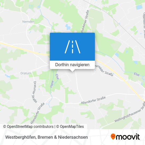 Westberghöfen Karte