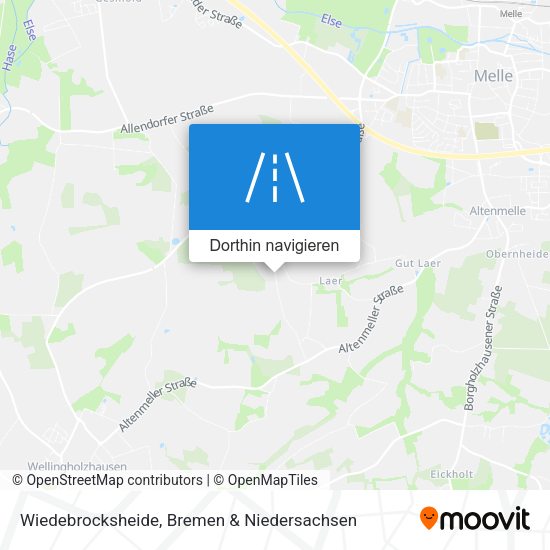 Wiedebrocksheide Karte