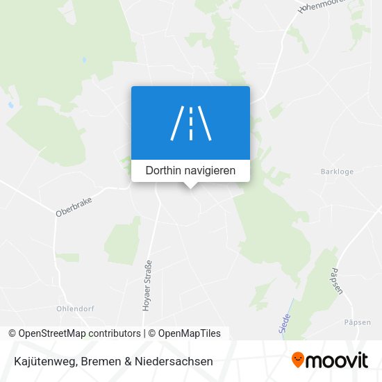 Kajütenweg Karte