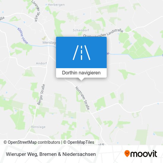 Wieruper Weg Karte